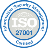 ISO 27001 Information Security Management certified